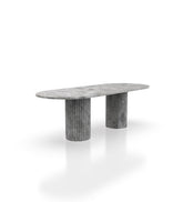 Elisa Deux Oval Dining Table Marble Couture - Zicana Boutique - 1